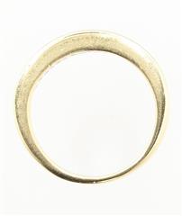 14K Solid Yellow Gold 3.9g Diamond Channel Band Stackable Wedding Ring Size-6